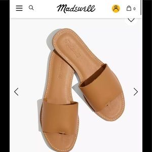 Madewell leather boardwalk sandals LIKE NEW 6.5